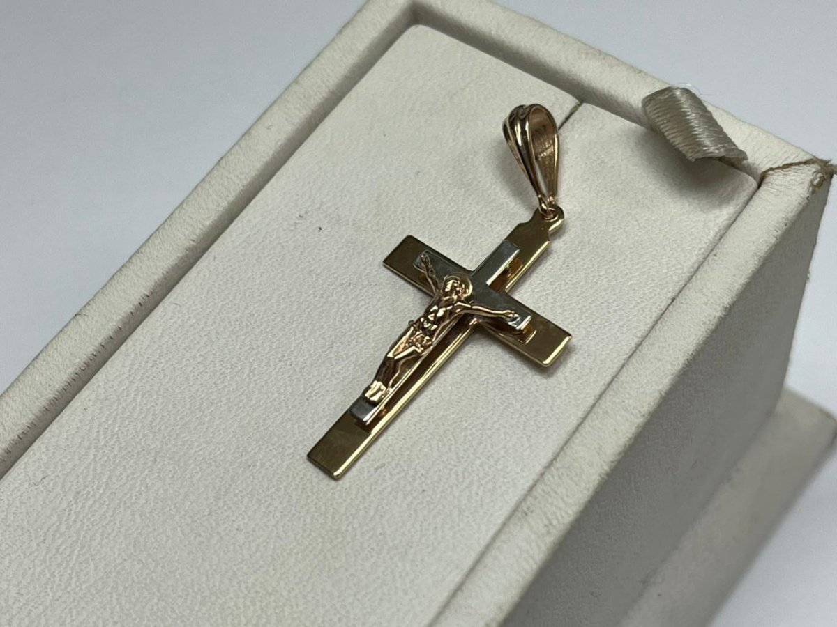 ПОДВЕСКА КРЕСТ (Au 585)