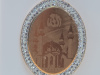 ПОДМКИ585 ПОДВЕСКА МЕЧЕТЬ С КАМНЯМИ (Au 585)