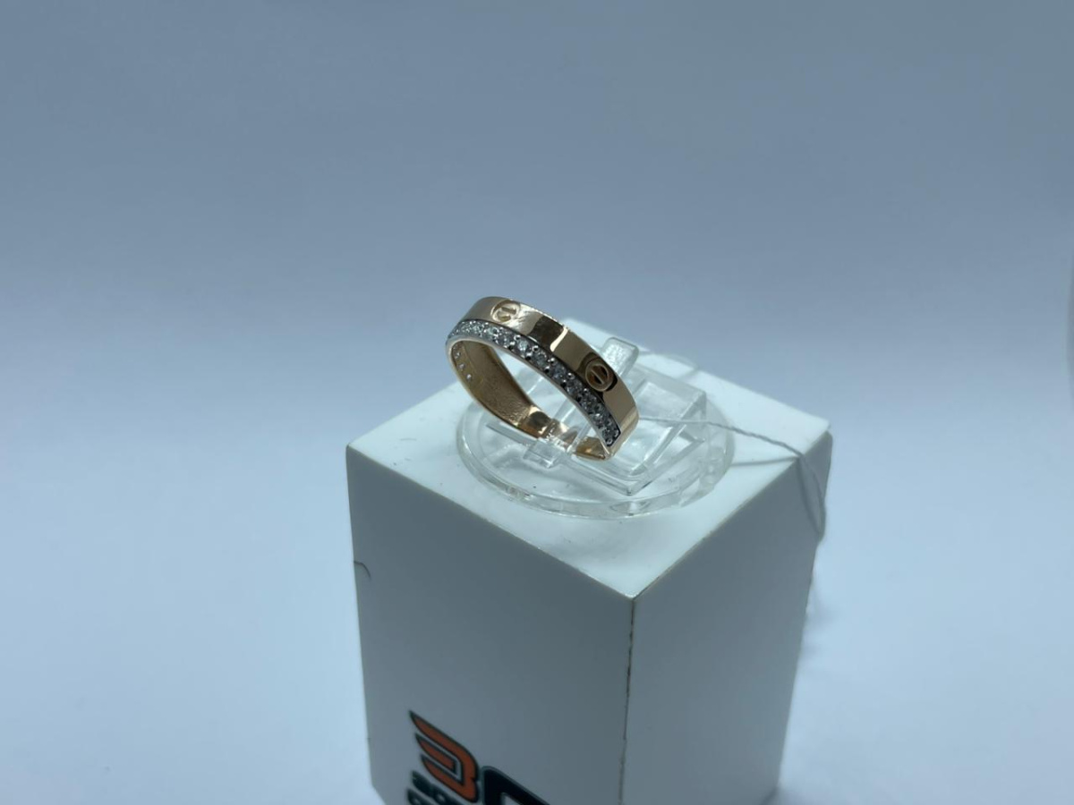 КОЛЬЦО С КАМНЯМИ (Au 585)