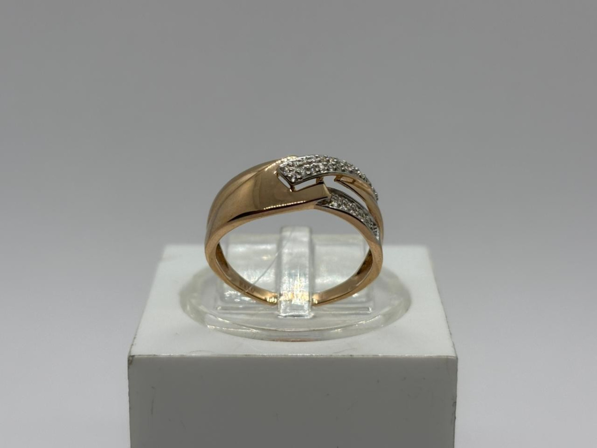 КОЛЬЦО С КАММНЯМИ (Au 585)