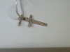 ПОДККИ585 ПОДВЕСКА КРЕСТ С КАМНЯМИ (Au 585)