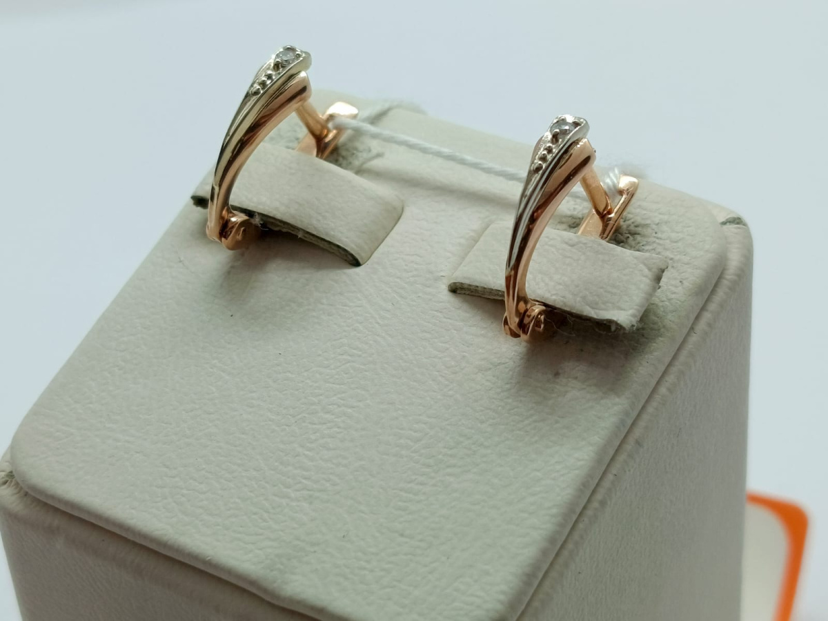 СЕРЬГИ С КАМНЕМ (Au 585)