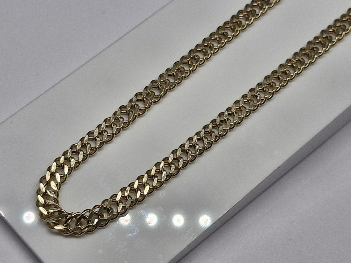 ЦЕПЬ ПУСТОТЕЛАЯ Ромб двойной (Au 585)