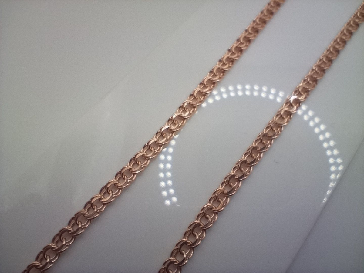 ЦЕПЬ ПУСТОТЕЛАЯ Бисмарк (Au 585)