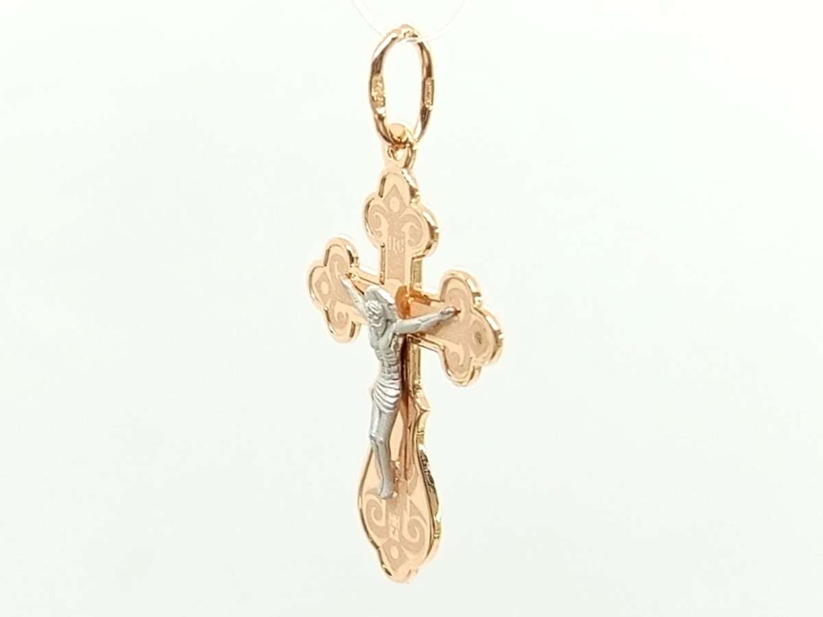 ПОДВЕСКА КРЕСТ без камня (Au 585)