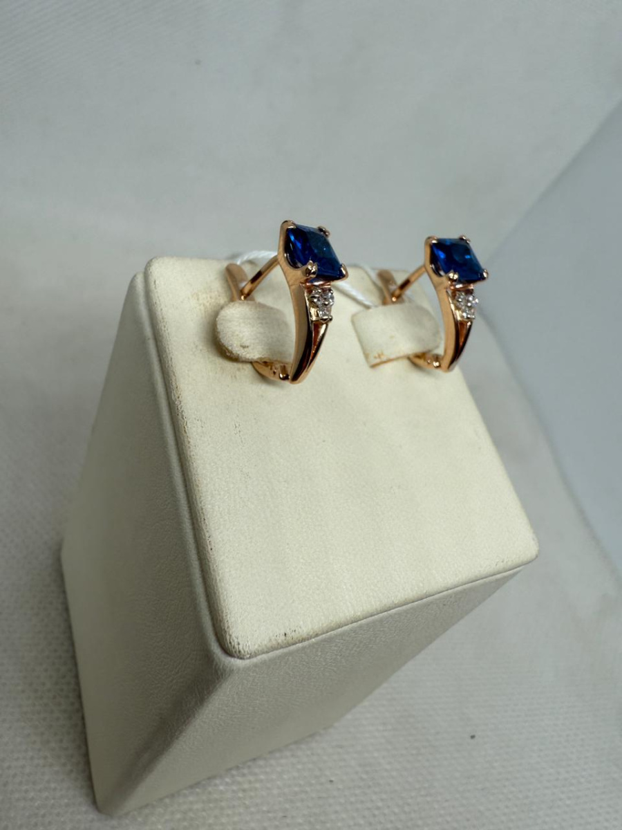 СЕРЬГИ С КАМНЯМИ (Au 585)