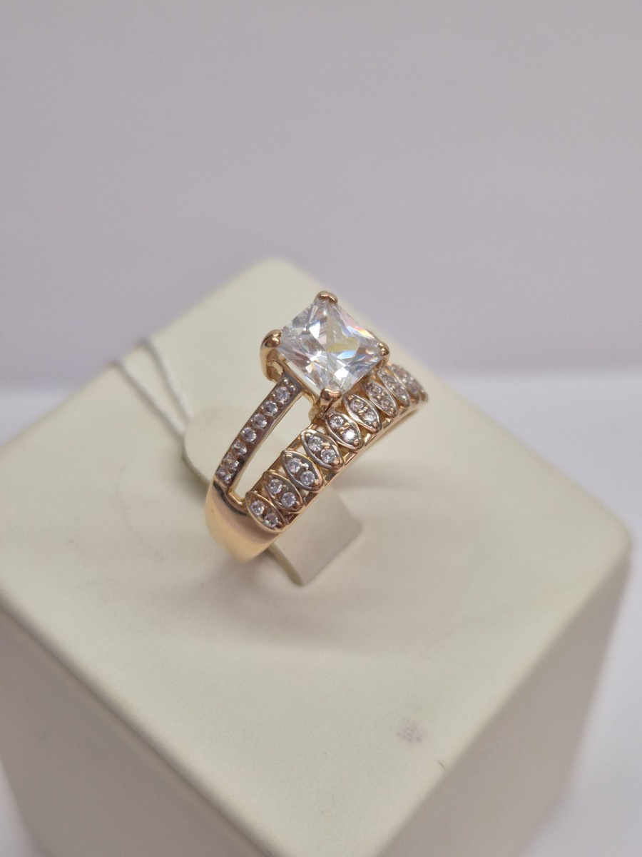 КОЛКМИ585 КОЛЬЦО С КАМНЯМИ (Au 585)