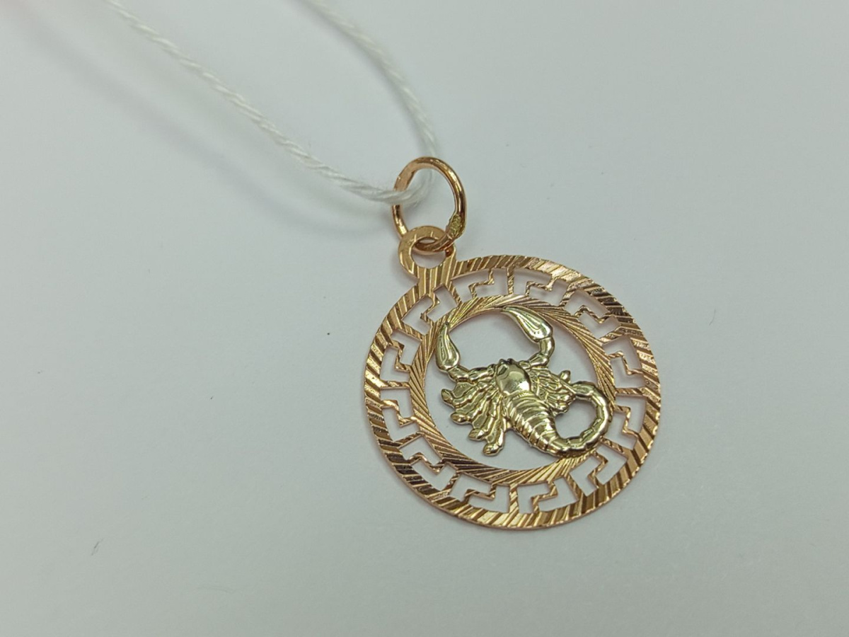 ПОДВЕСКА ЗНАК ЗОДИАКА РАК Au 585