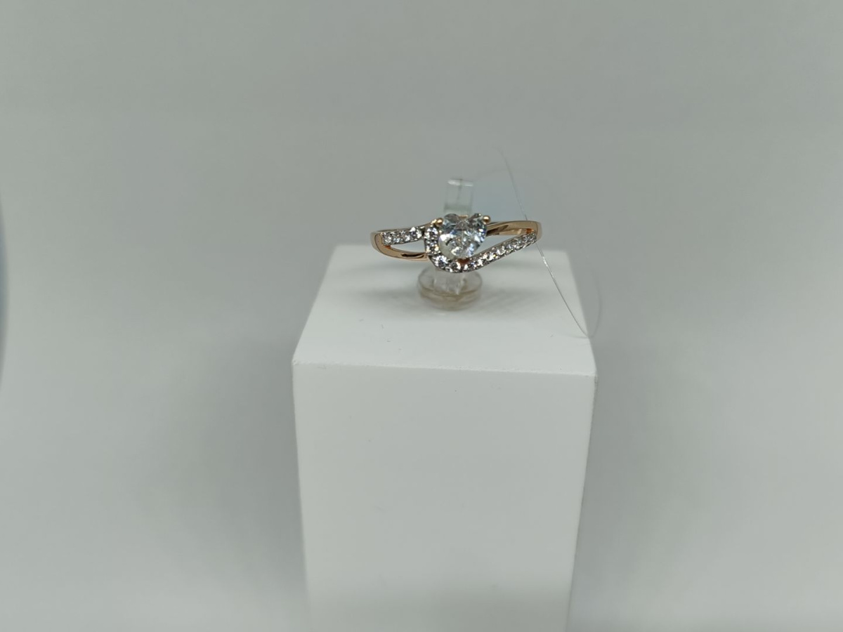 КОЛЬЦО С КАМНЯМИ (Au 585)