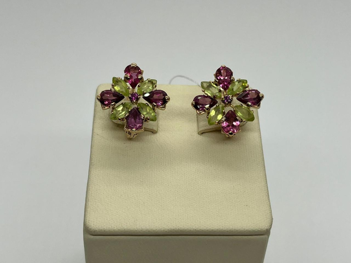 СЕРЬГИ С КАМНЯМИ (Au 585)