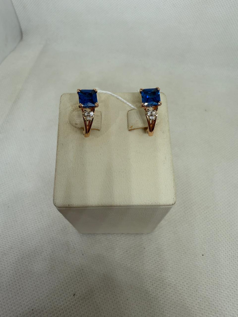 СЕРЬГИ С КАМНЯМИ (Au 585)