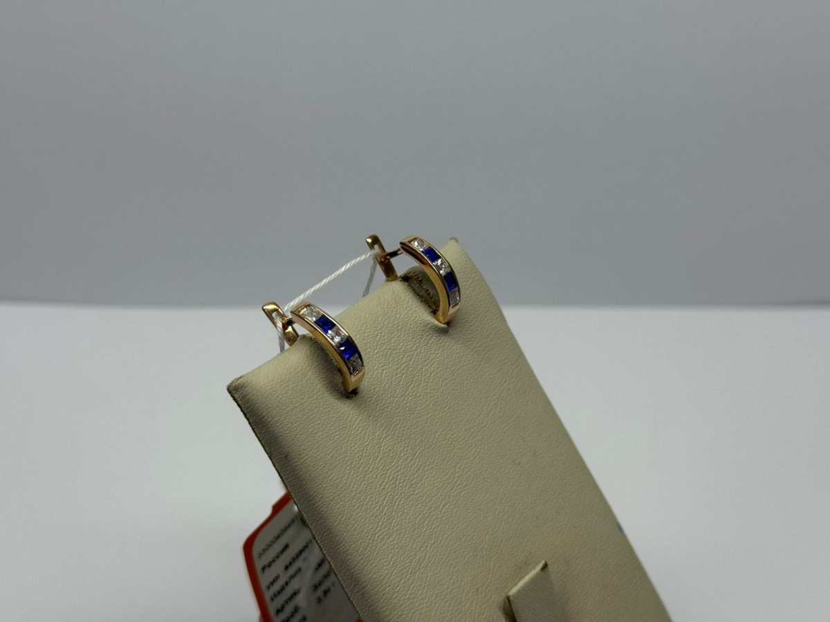 СЕРЬГИ С КАМНЯМИ (Au 585)