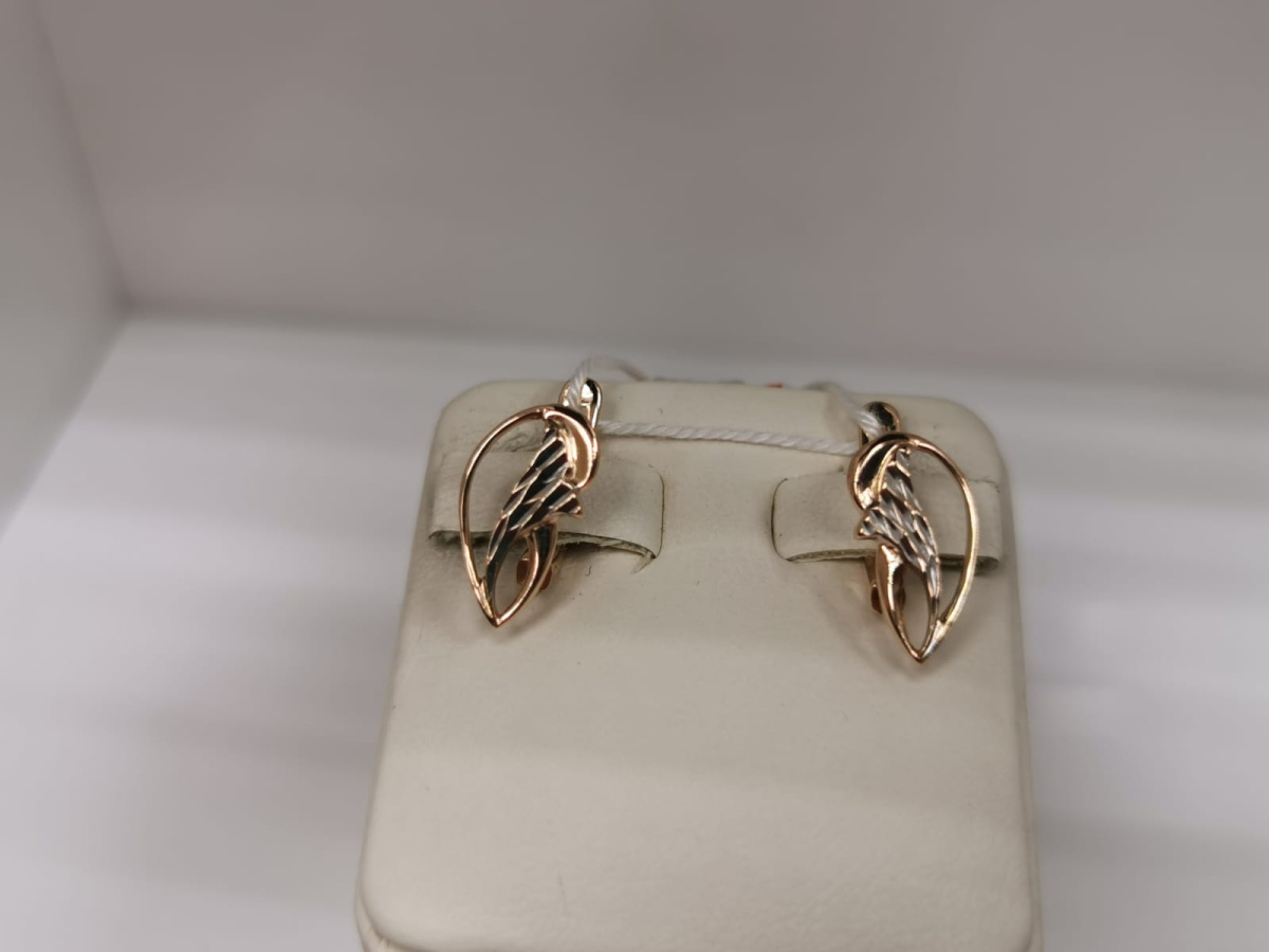 СЕРЬГИ БЕЗ КАМНЯ (Au 585)