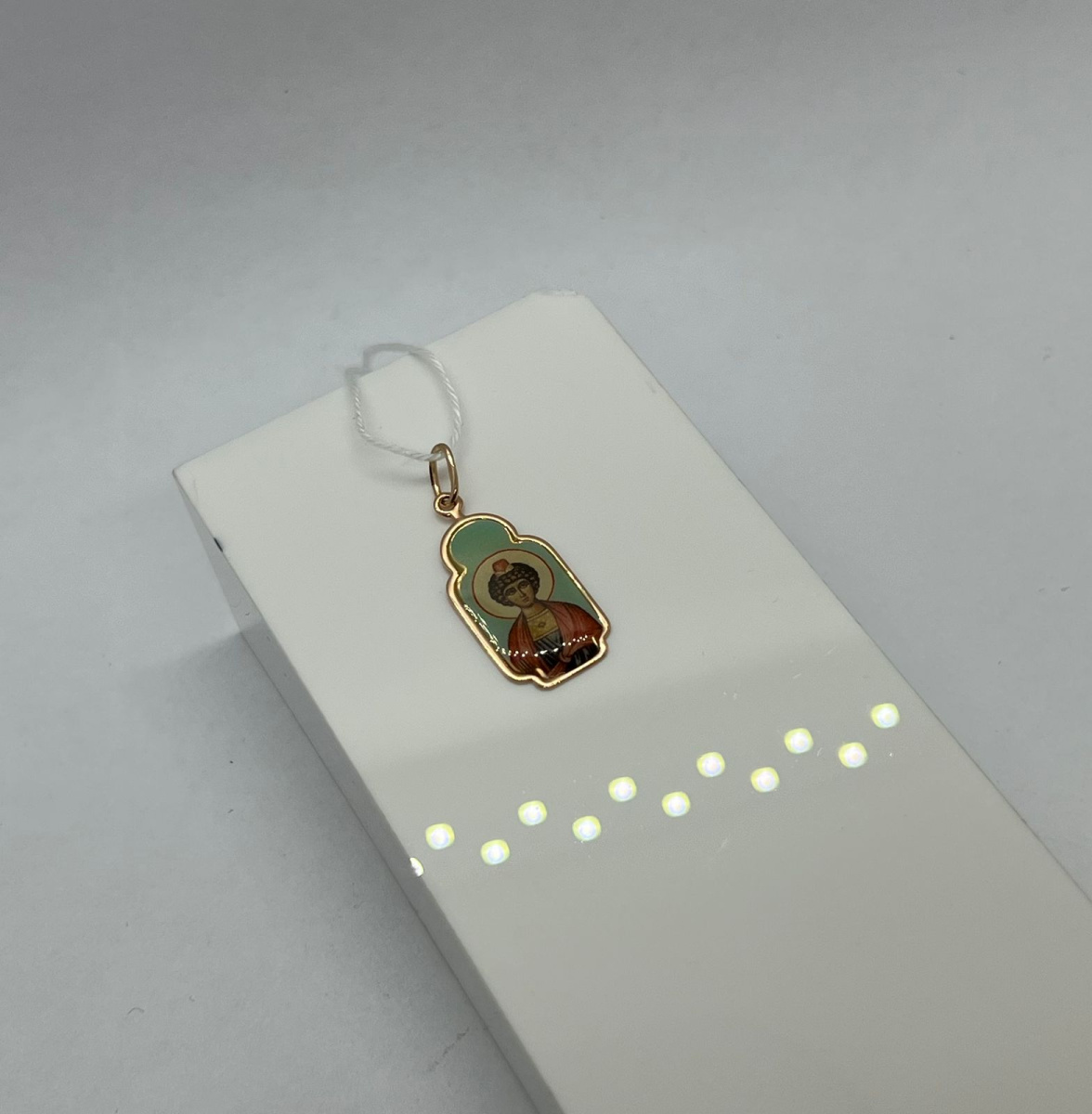 ПОДВЕСКА ИКОНА С КАМНЕМ (Au 585)