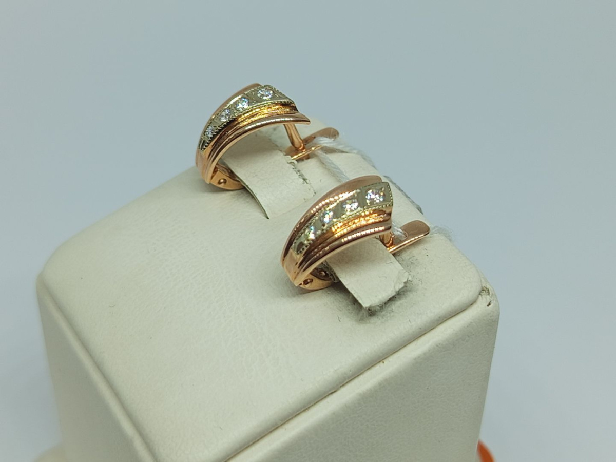 СЕРЬГИ С КАМНЯМИ (Au 585)