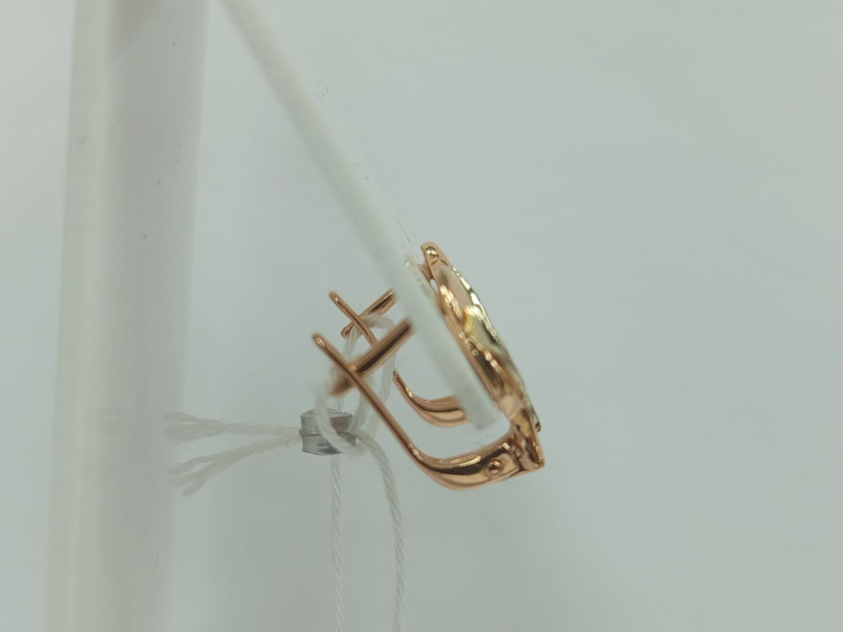 СКМИ585 СЕРЬГИ С КАМНЯМИ (Au 585)