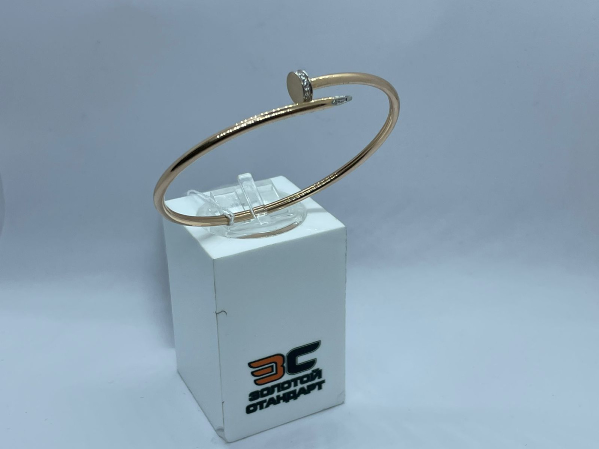 БРАСЛЕТ ЖЕСТКИЙ с камнями (Au 585)