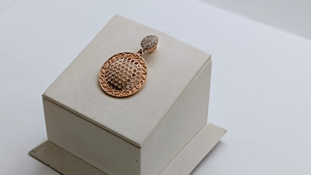 950344 ПОДВЕСКА С КАМНЯМИ (Au 585)