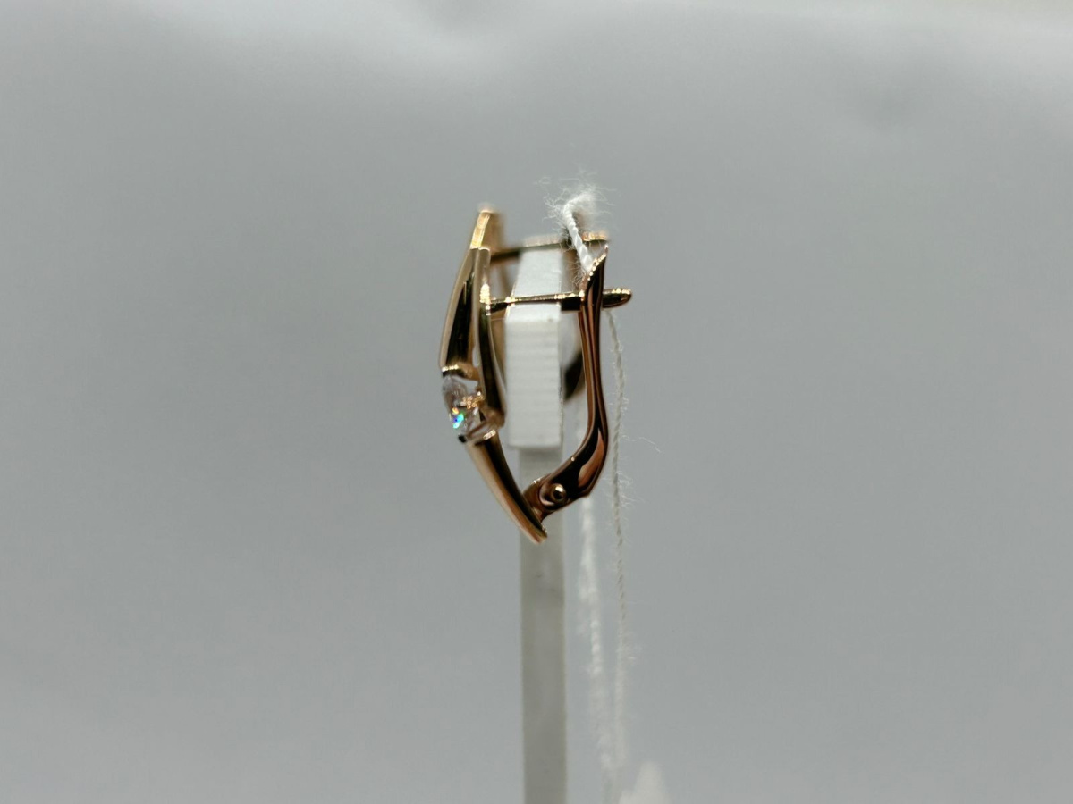 СЕРЬГИ С КАМНЕМ (Au 585)