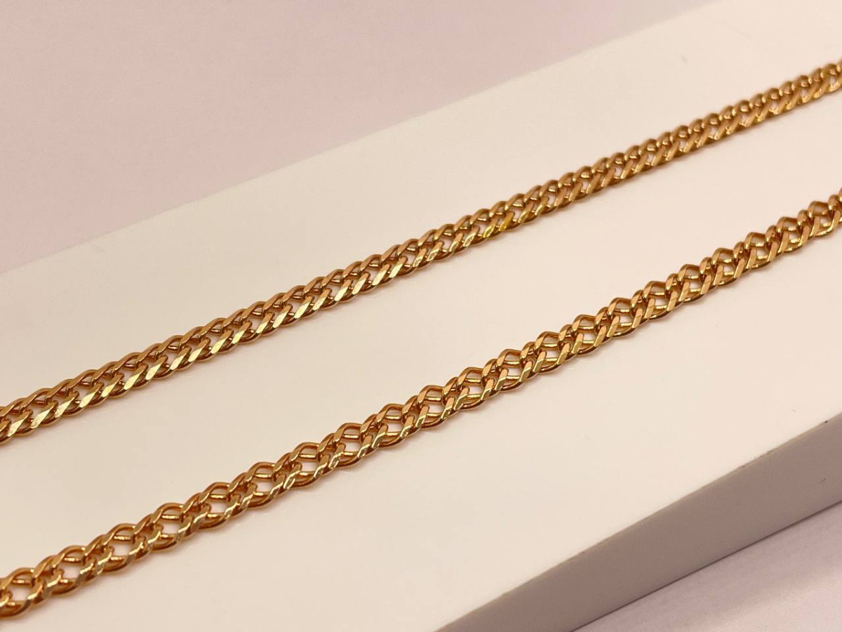 ЦЕПЬ ПОЛНОВЕСНАЯ Ромб двойной (Au 585)