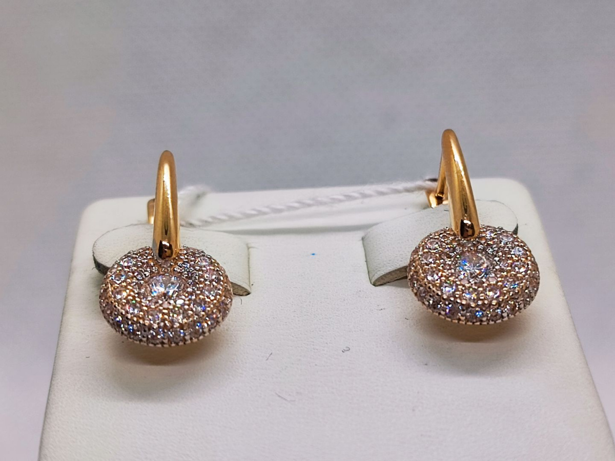 СЕРЬГИ С КАМНЯМИ (Au 585)