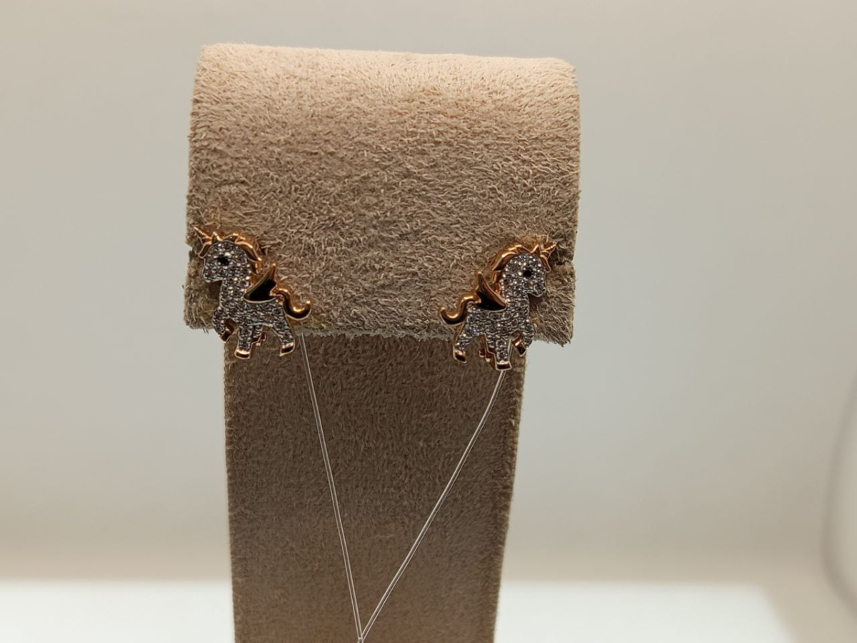 СЕРЬГИ С КАМНЯМИ (Au 585)