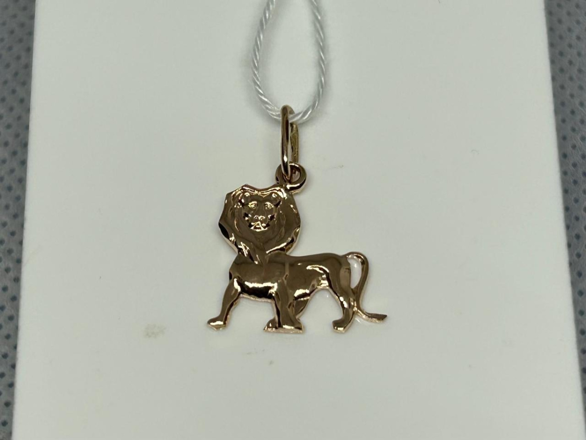 ПОДВЕСКА ЗНАК ЗОДИАКА ЛЕВ Au 583