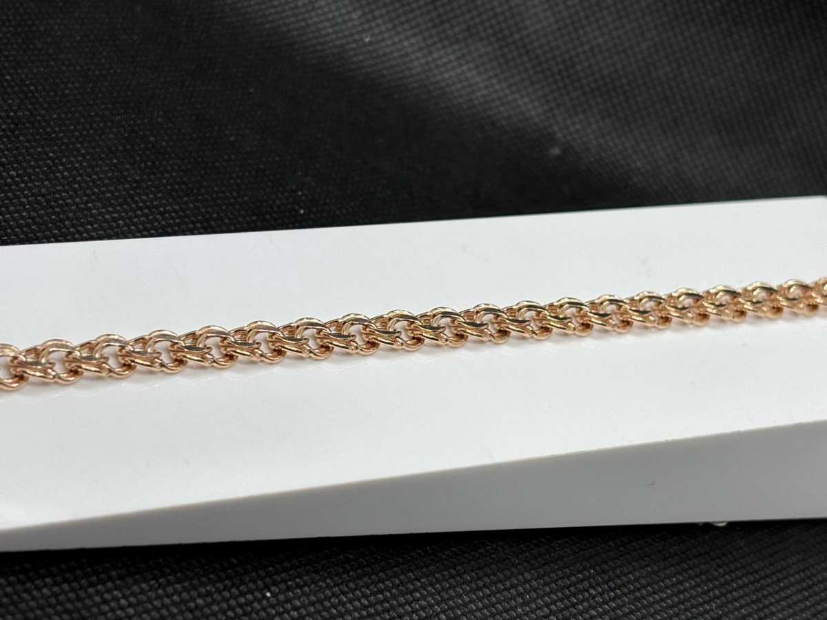 БРАСЛЕТ ПУСТОТЕЛЫЙ Нона-бисмарк (Au 585)