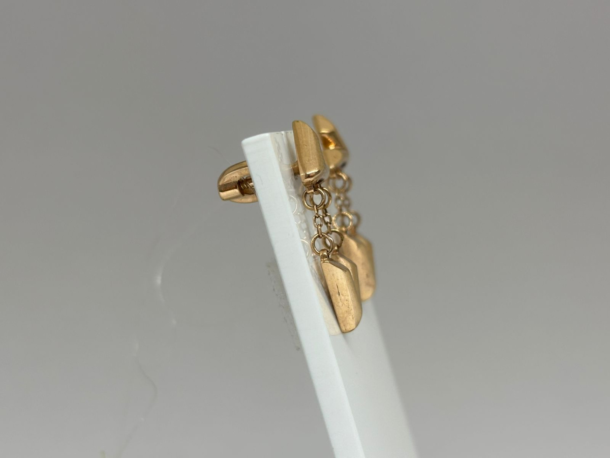 930410 СЕРЬГИ ПУСЕТЫ без камня (Au 585)