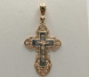 ПОДВЕСКА КРЕСТ без камня (Au 585)