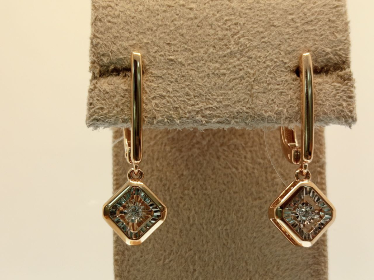 СЕРЬГИ БРИЛЛИАНТ (Au 585)