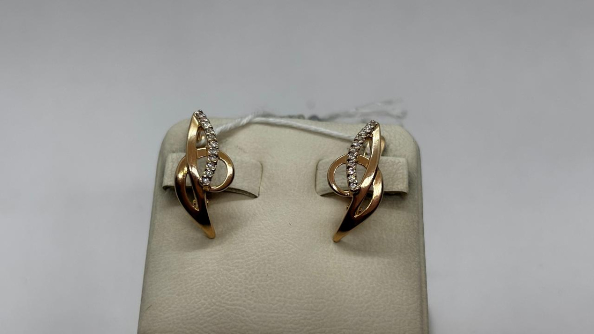 СЕРЬГИ С КАМНЯМИ (Au 585)