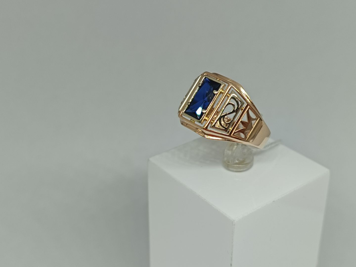 ПЕЧАТКА С КАМНЕМ (Au 585)