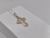 ПОДКБК585 ПОДВЕСКА КРЕСТ БЕЗ КАМНЯ (Au 585)