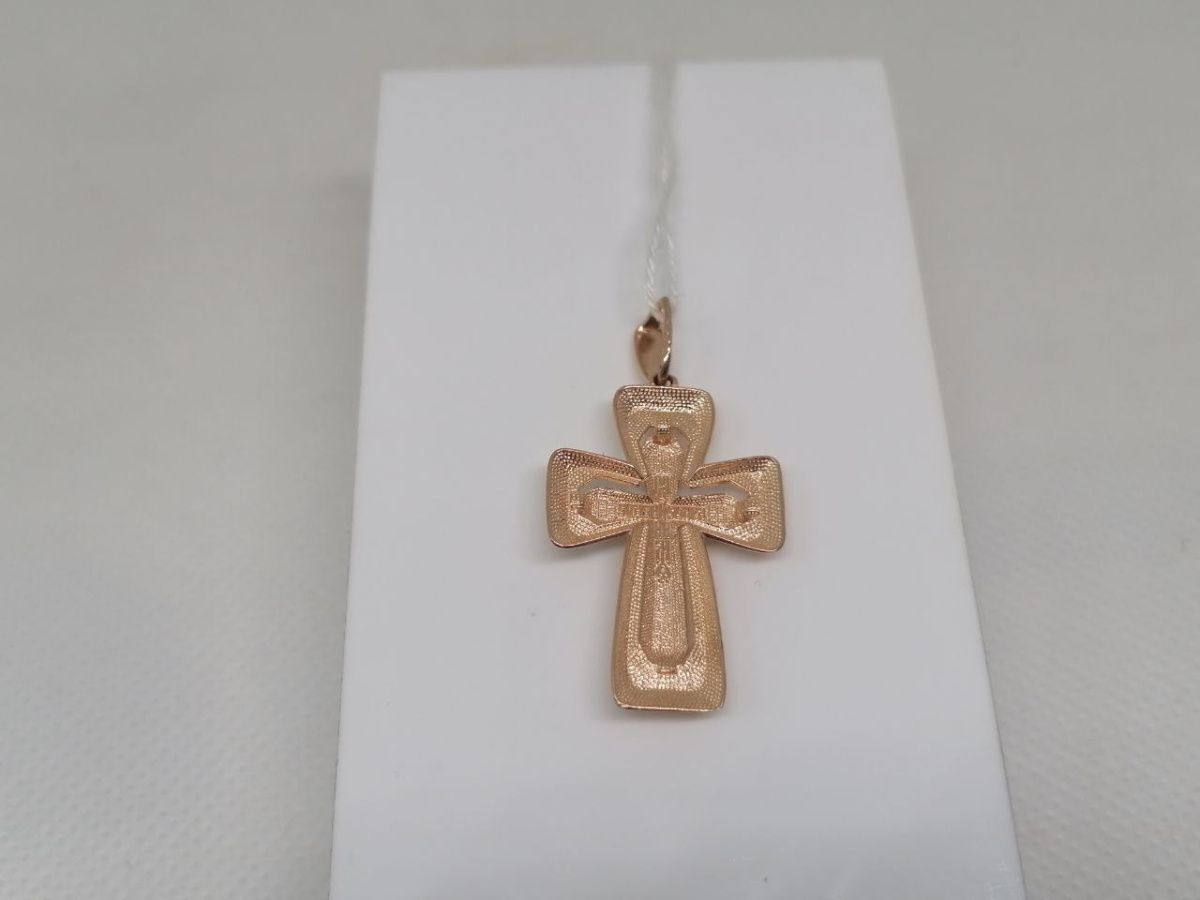 ПОДВЕСКА КРЕСТ БЕЗ КАМНЯ (Au 585)