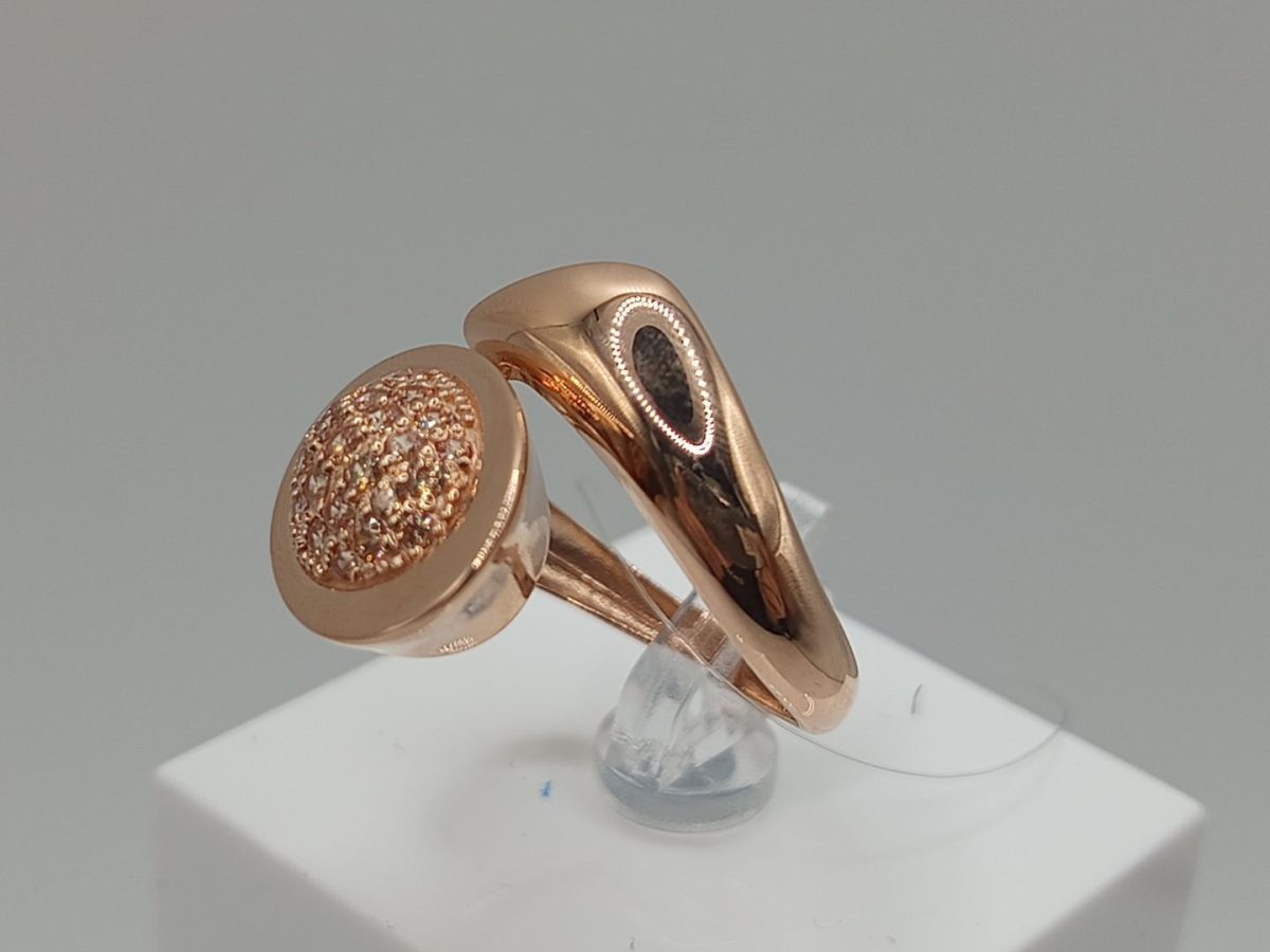 КОЛЬЦО С КАМНЯМИ (Au 585)