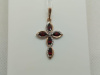 ПОДВЕСКА КРЕСТ С КАМНЯМИ (Au 585)