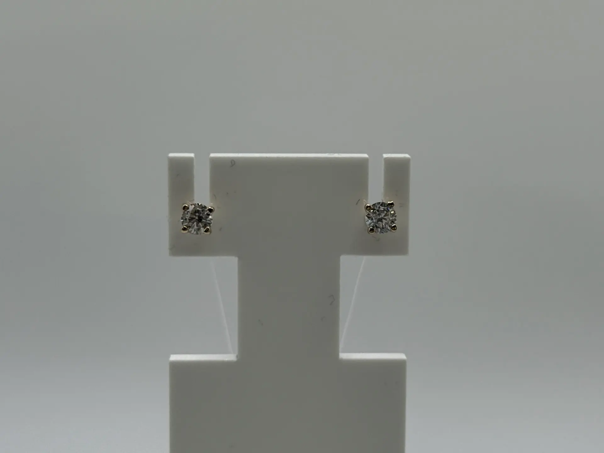 СЕРЬГИ ПУСЕТЫ с камнем (Au 585)