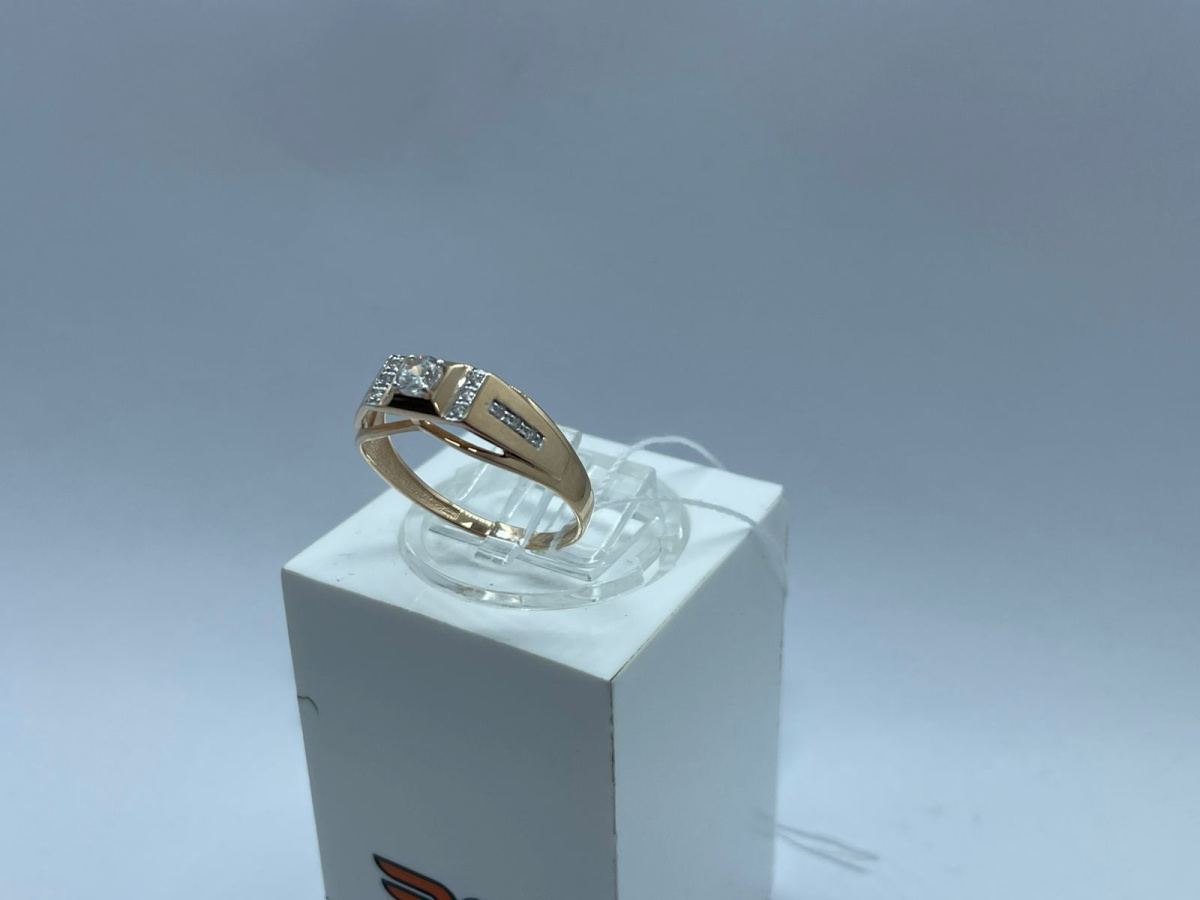 КОЛЬЦО С КАМНЯМИ (Au 585)