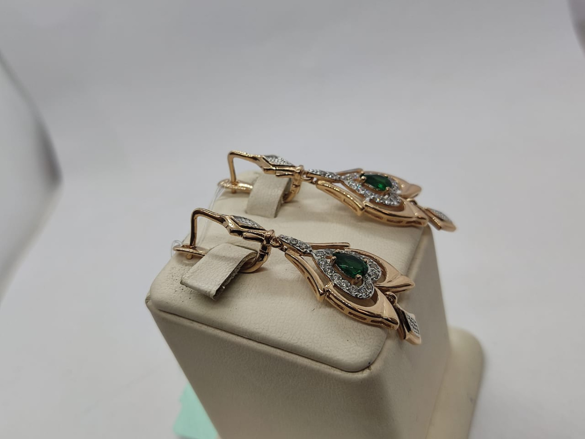 СЕРЬГИ С КАМНЯМИ (Au 585)