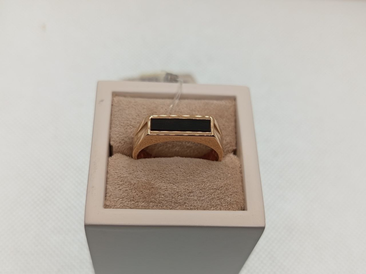 КОЛЬЦО ПЕЧАТКА с камнем (Au 585)