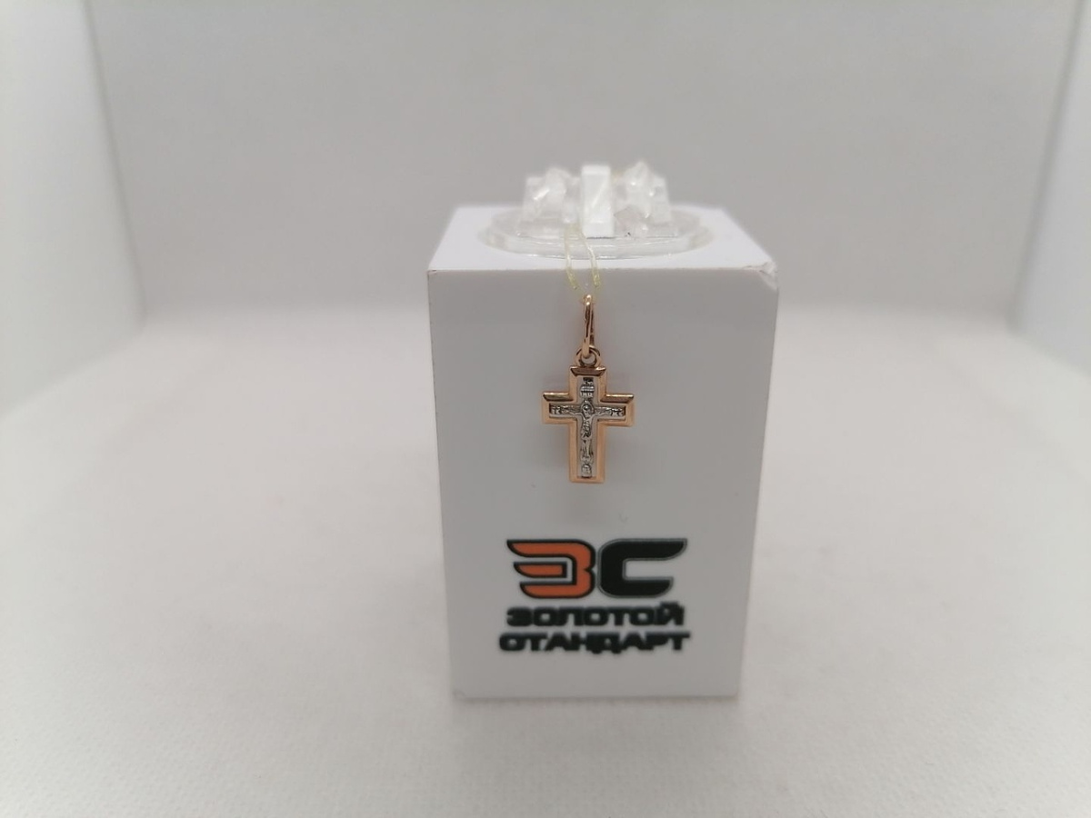 ПОДВЕСКА КРЕСТ без камня (Au 585)