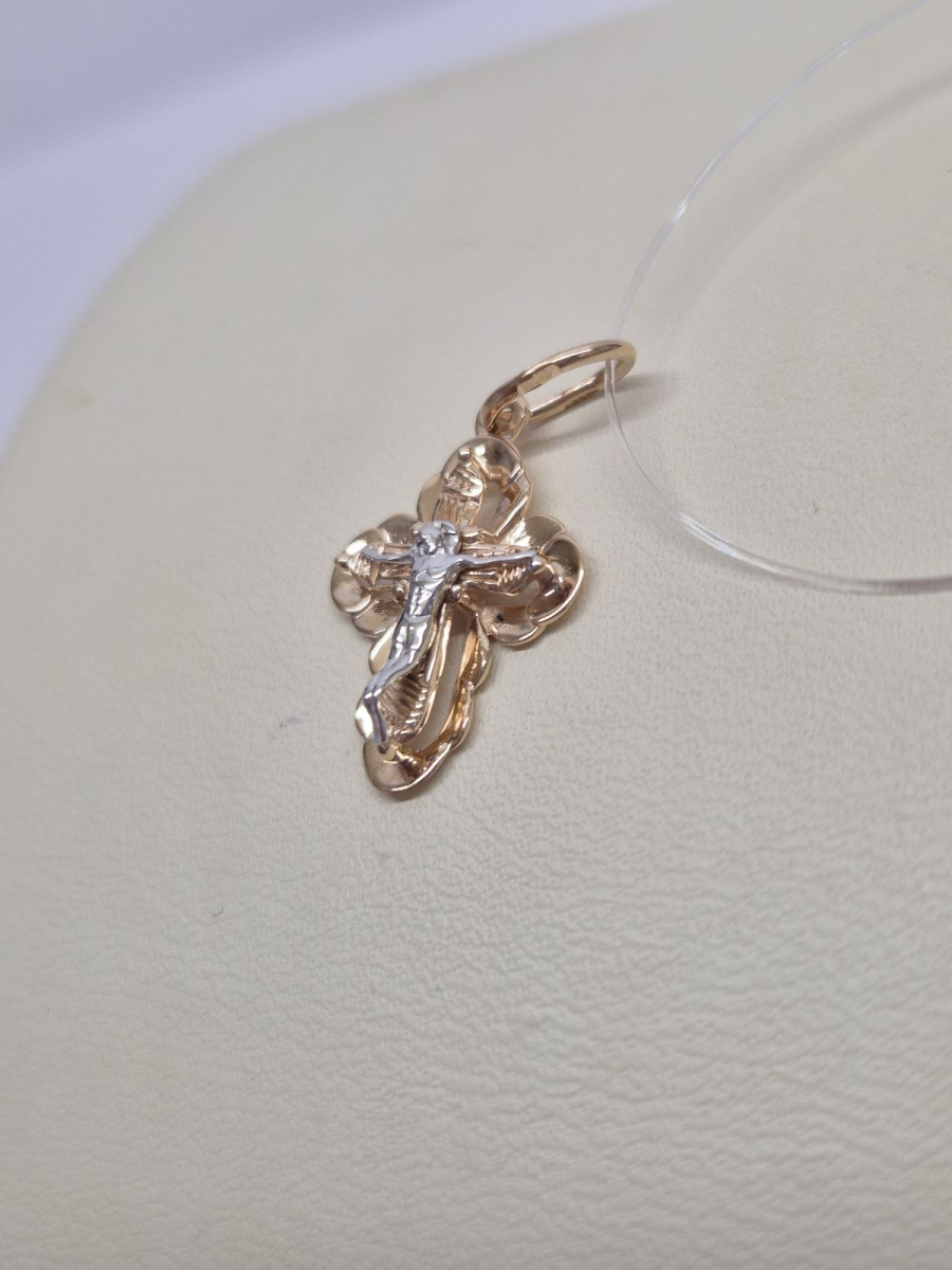 ПОДВЕСКА КРЕСТ без камня (Au 585)