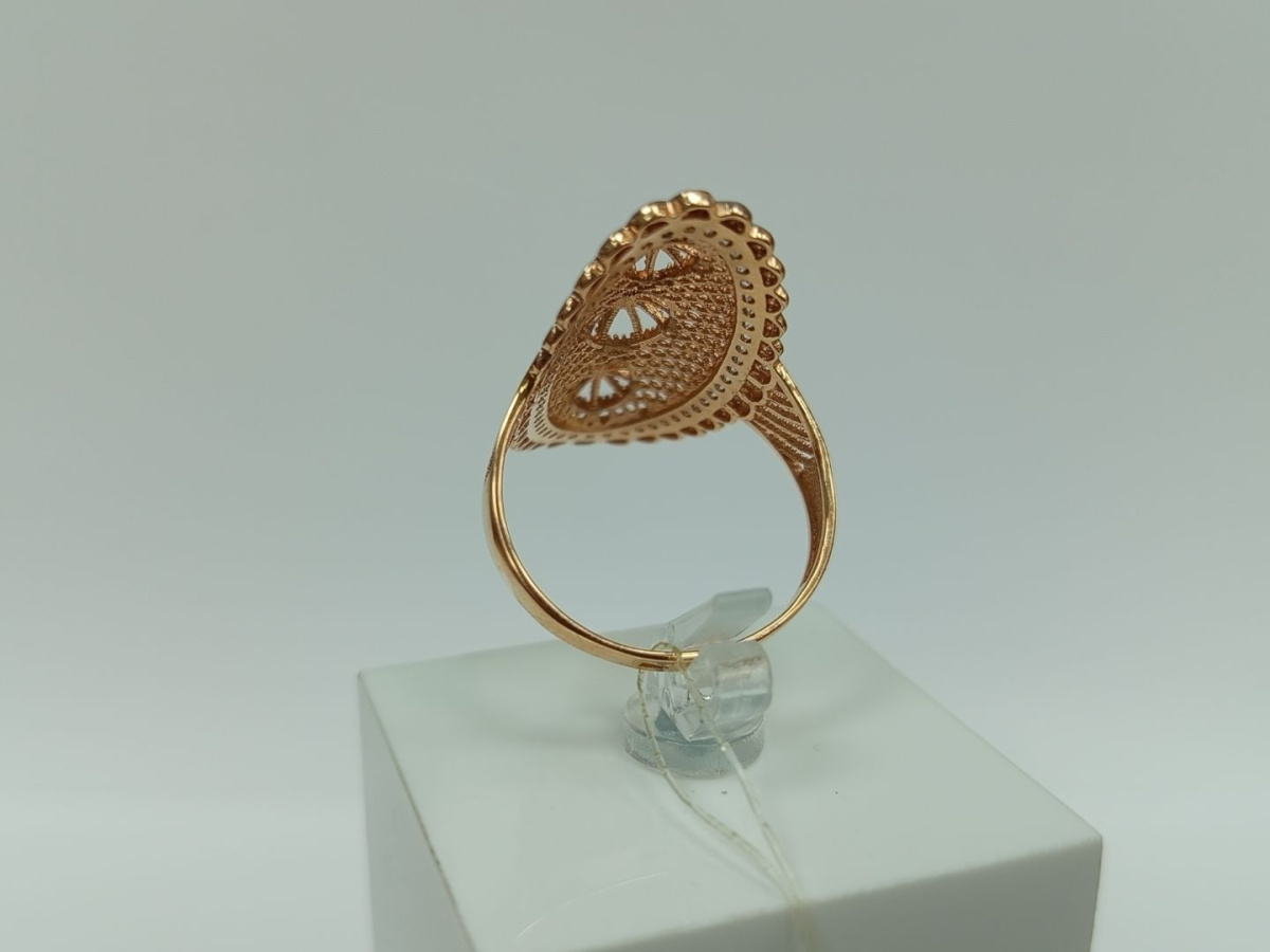 КОЛЬЦО С КАМНЯМИ (Au 585)