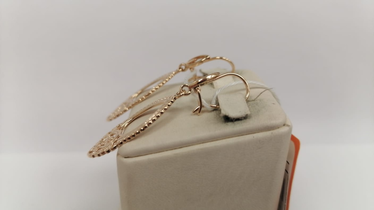 СЕРЬГИ БЕЗ КАМНЯ (Au 585)