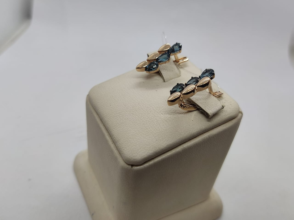 СЕРЬГИ С КАМНЯМИ (Au 585)