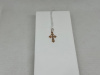 ПОДВЕСКА КРЕСТ БЕЗ КАМНЯ (Au 585)