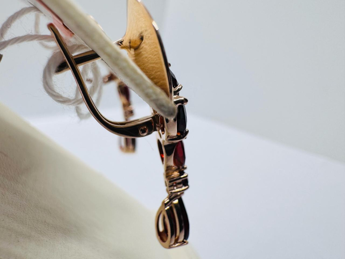 СЕРЬГИ С КАМНЯМИ (Au 585)