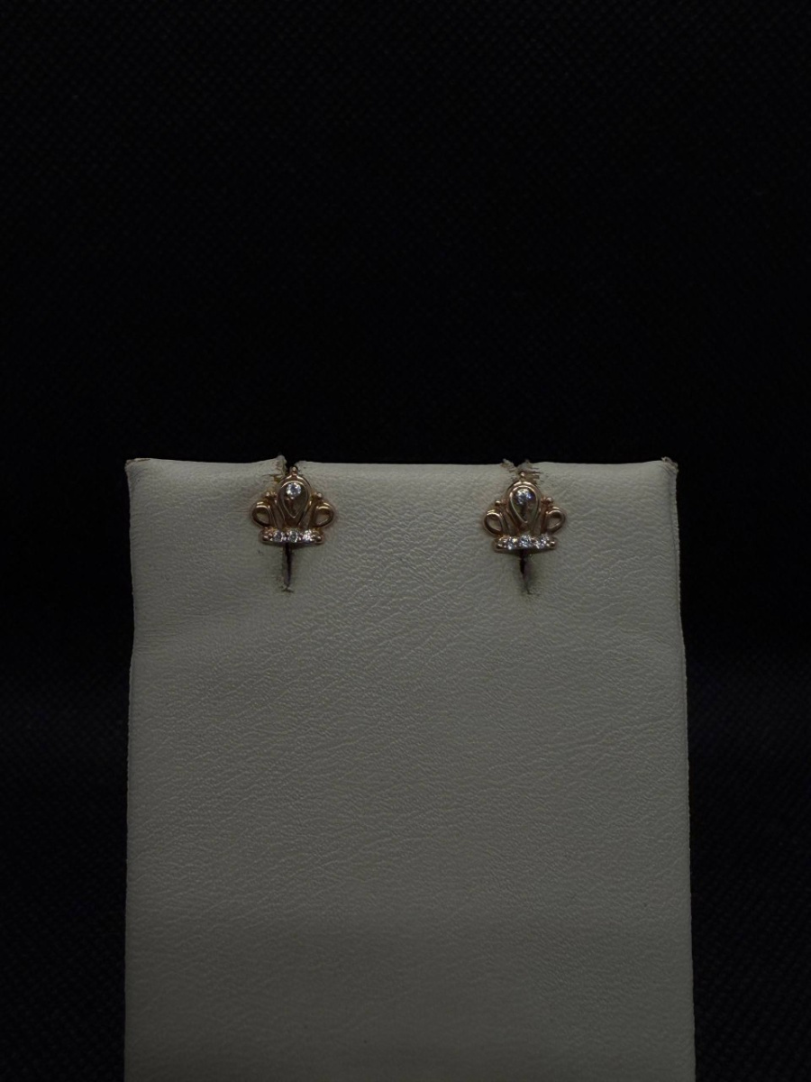 СПУС585 СЕРЬГИ ПУСЕТЫ (Au 585)