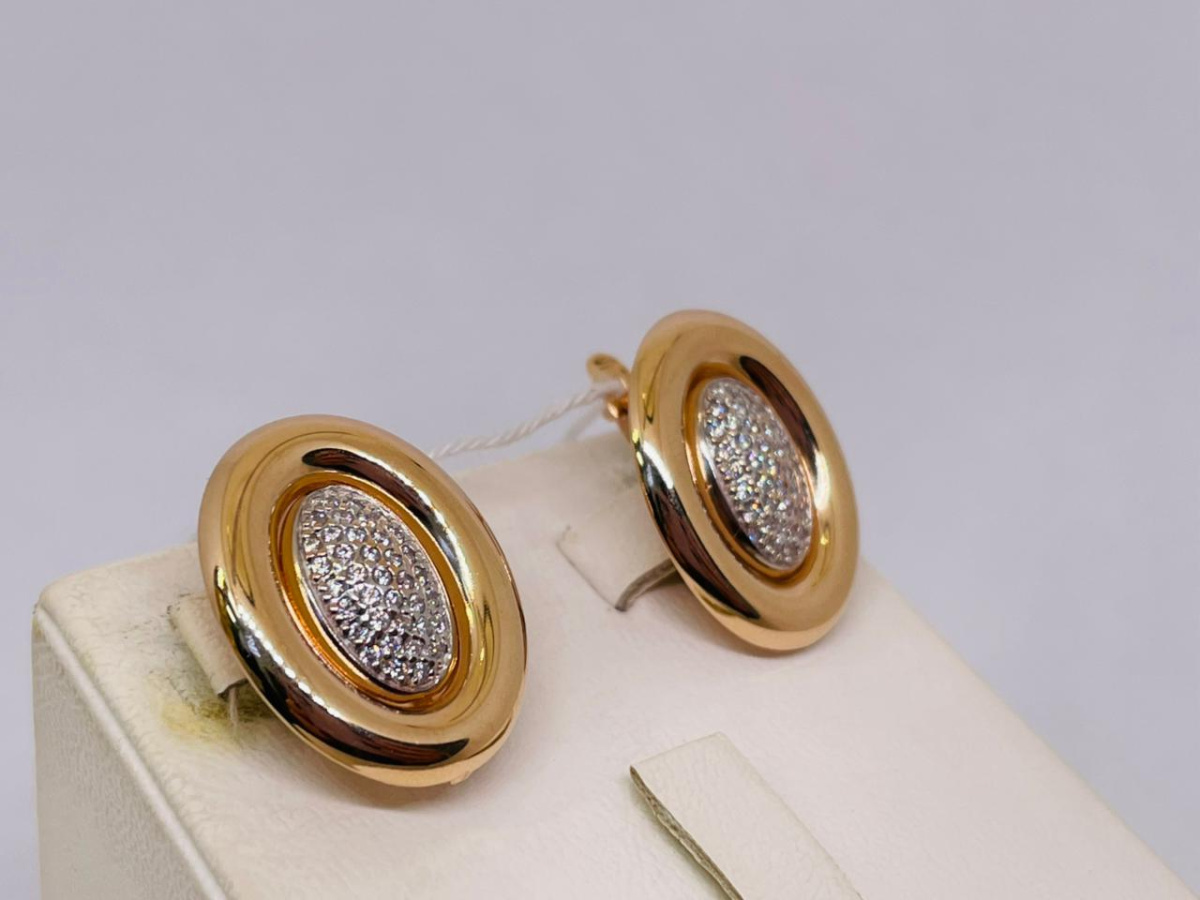 СЕРЬГИ С КАМНЯМИ (Au 585)